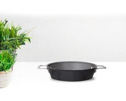 Gülsan Fucci Terra Plus Çelik Saplı Granit 22 cm Sahan Tava Siyah