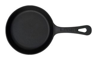 Lava Döküm Saplı Döküm 20 cm Kızartma Tava Siyah