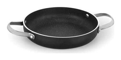 Korkmaz Galaksi A1337 Çelik Saplı Granit 18 cm Sahan Tava Siyah