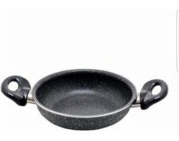 Essenso J68 Plastik Saplı Granit 22 cm Sahan Tava Gri