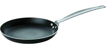 Altınbaşak Lazetti Profesyonel Çelik Saplı Alüminyum 28 cm Krep Tava Siyah