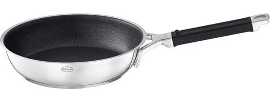 Rösle Silence Pro Pro Resist Plastik Saplı Paslanmaz Çelik 24 cm Kızartma Tava Gri