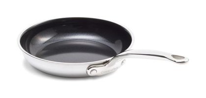 Greenpan Premiere Çelik Saplı Paslanmaz Çelik 28 cm Düz Tava Gri