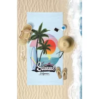 Vevien Home Summer Pamuklu Plaj Havlusu Mavi Yeşil