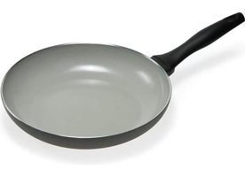 Byars Bilişim Finegres Plastik Saplı Alüminyum 26 cm Düz Tava Gri