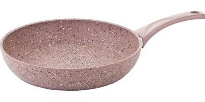 O.M.S 3210 Plastik Saplı Döküm 24 cm Düz Tava Kahverengi