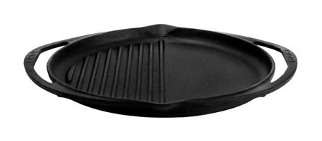 Lava Hibrit Döküm 30 cm Grill Tava Siyah