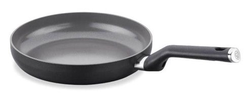 Korkmaz Lena A3889 Plastik Saplı Seramik 26 cm Düz Tava Siyah