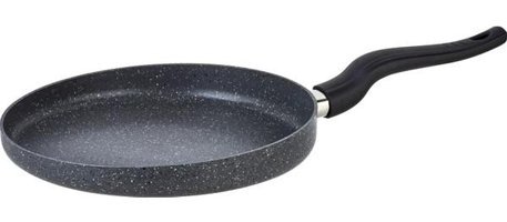 Essenso Plastik Saplı Granit 26 cm Krep Tava Gri