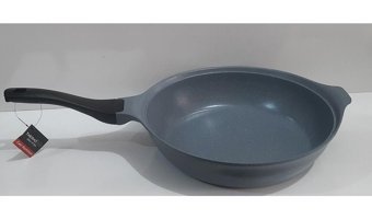 Thermoad Pyro Plastik Saplı Döküm 28 cm Düz Tava Gri