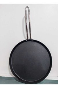 Mehtap Horeca Çelik Saplı Granit 32 cm Krep Tava Siyah