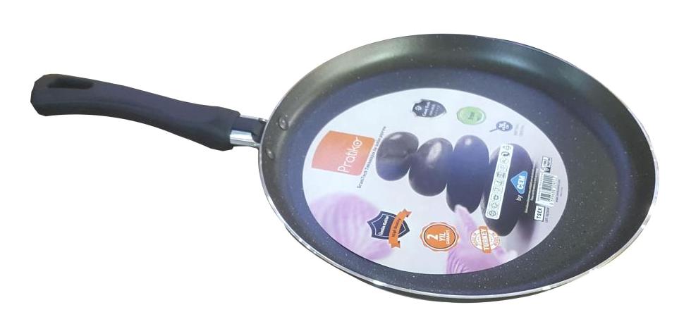 Cem Plastik Saplı Alüminyum 26 cm Krep Tava Gri