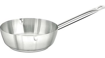 Kapp Çift Ağızlı Çelik 18 cm Sote Tava Gri
