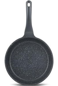 Thermoad Plastik Saplı Alüminyum 26 cm Düz Tava Siyah