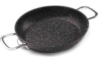 Falez Black Line Çelik Saplı Döküm 22 cm Sahan Tava Siyah