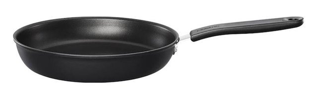Fiskars Fk-1026572 Plastik Saplı Alüminyum 24 cm Düz Tava Siyah