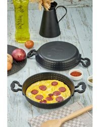 Cooker Lüx Döküm 22 cm Sahan Tava Siyah