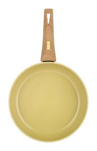 Schafer Fiesta Ahşap Saplı Seramik 26 cm Düz Tava Yeşil
