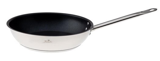 Jumbo Majör Çelik Saplı Paslanmaz Çelik 24 cm Düz Tava Gri
