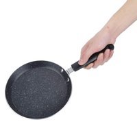 Generic Small Plastik Saplı Alüminyum 15 cm Gözleme Tava Siyah