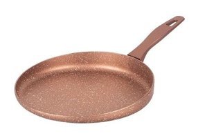 Essenso Plastik Saplı Granit 26 cm Krep Tava Pembe