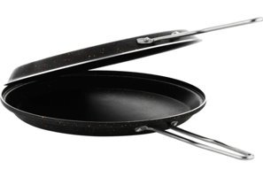 Orhan Home İkiz Metal Saplı Granit 32 cm Balık Tava Siyah