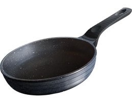 Cook Kitchen Plastik Saplı Döküm 24 cm Düz Tava Siyah