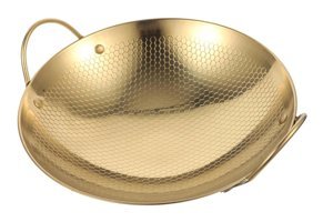 Aboofan Paslanmaz Çelik 23 cm Wok Tava Altın