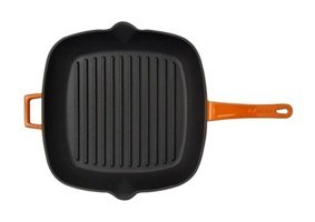 Lava Döküm 26x32 cm Grill Tava Turuncu