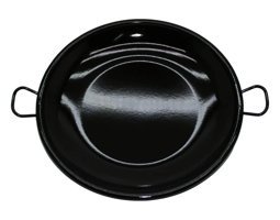 Hazarpazar Emaye Saplı Emaye 30 cm Saç Tava Siyah