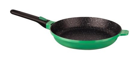 Berghoff Gem Stay Cool Plastik Saplı Alüminyum Döküm 28 cm Düz Tava Yeşil