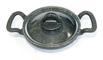 Eda Kapaklı Granit 18 cm Sahan Tava Gri