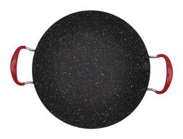 Tıta-Dong Kore Metal Saplı Seramik 30 cm Kızartma Tava Siyah