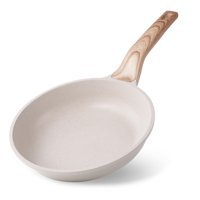 Rıovarm Ahşap Saplı Alüminyum 24 cm Kızartma Tava Bej