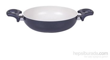 Essenso Ecotouch Bremen Plastik Saplı Alüminyum 20 cm Sahan Tava Gri
