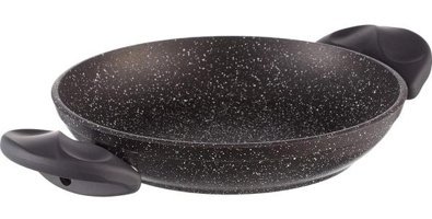 Gfc Life Store Vilma Plastik Saplı Granit 20 cm Sahan Tava Siyah