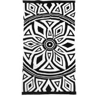 Hamur Mandala Plaj Havlusu Siyah