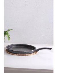 Znp Home Plastik Saplı Alüminyum 24 cm Krep Tava Siyah
