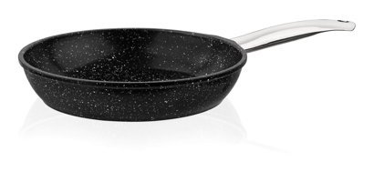 Taç Gravita TAC-3565 Metal Saplı Demir Döküm 24 cm Düz Tava Siyah