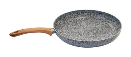 Taşhan Stone-H Ahşap Saplı Döküm 32 cm Düz Tava Gri