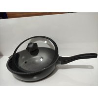 Thermoad Plastik Saplı Döküm 28 cm Wok Tava Gri