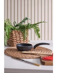 Znp Home Plastik Saplı Alüminyum 12 cm Sos Tava Siyah