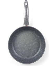Esse Plastik Saplı Granit 28 cm Düz Tava Gri