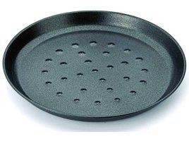 Piyop Delikli Çelik 38 cm Pizza Tava Yeşil