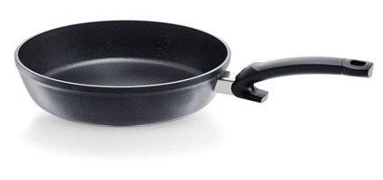 Fissler Levital Comfort Plastik Saplı Alüminyum 24 cm Düz Tava Siyah