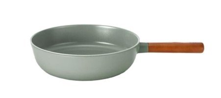 Ansan Neoflam Ahşap Saplı Alüminyum 26 cm Wok Tava Gri