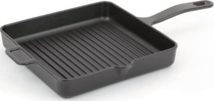 Sürel 5660 Döküm Saplı Döküm 25x25 cm Grill Tava Siyah