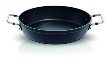 Fissler Adamant Çelik Saplı Alüminyum 24 cm Düz Tava Siyah