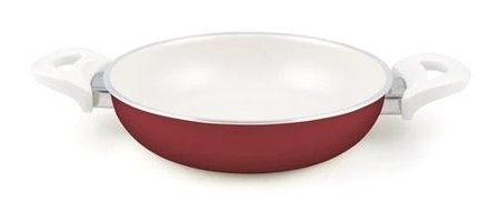 Essenso Ecotouch Bremen Plastik Saplı Alüminyum 20 cm Sahan Tava Kırmızı