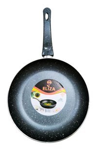 Grillix Lüks Plastik Saplı Döküm 26 cm Grill Tava Gri